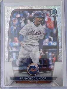 Francisco Lindor 2023 Bowman cromo MOJO refractor New York Mets #81 - Imagen 1 de 8