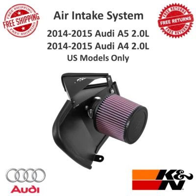 Sistema de admisión de aire K&N Performance serie 69 para modelos 14-15 Audi A4 y A5 de EE. UU. Foto 1 de 4