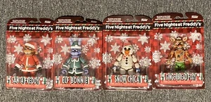 4PC FUNKO FIVE NIGHTS AT FREDDY'S FNAF CHRISTMAS HOLIDAY 5" ACTION FIGURE SET - Picture 1 of 1
