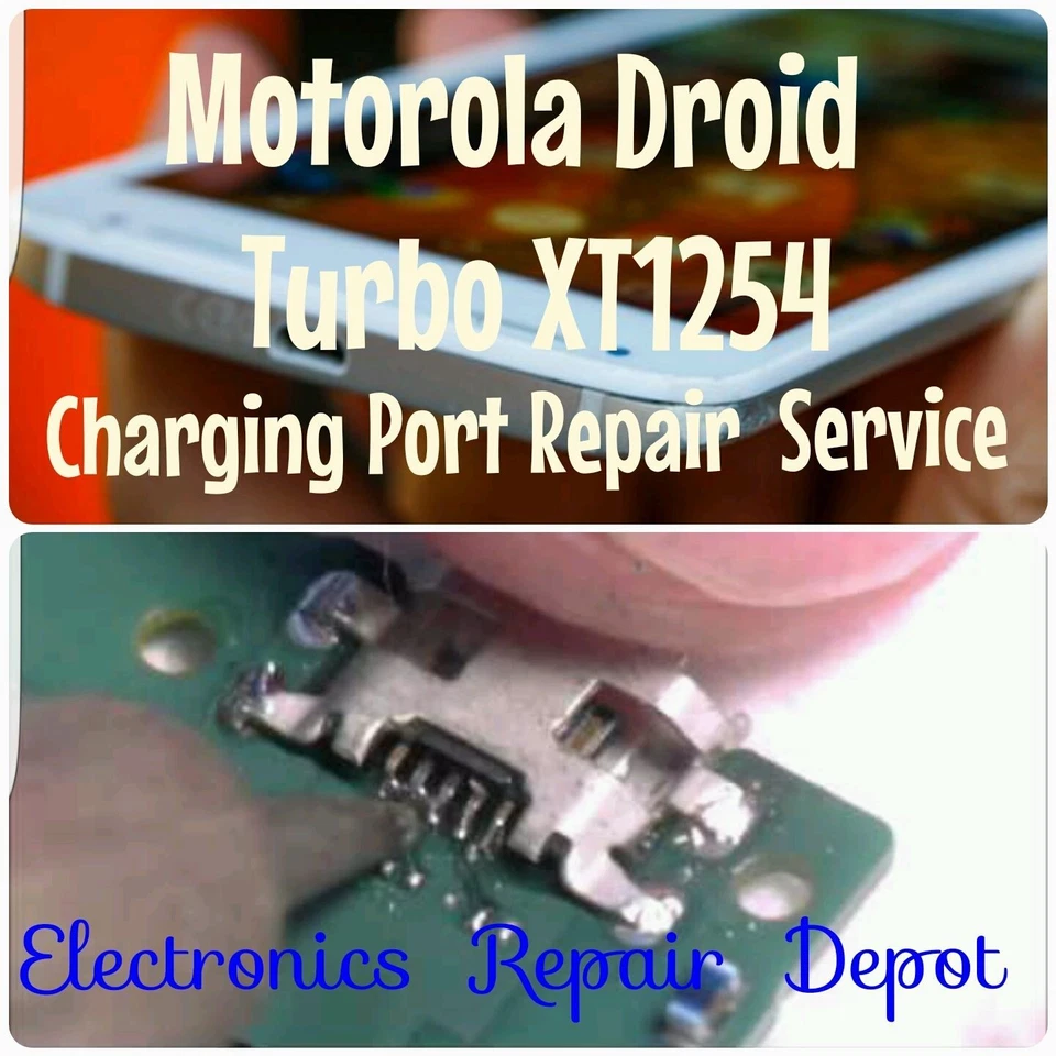 摩托罗拉 Droid Turbo XT1254 充电端口维修更换自 2004 年以来 — 第 1/1 张图片