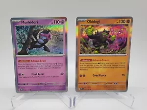 Pokémon Evoluciones Prismáticas Munkidor 044 y Okidogi 057 Holo Raro - Imagen 1 de 2
