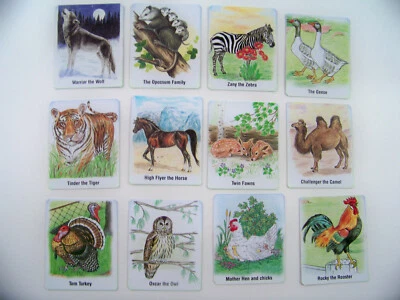 "Read" Memory Game 100 Farm,  Wild & Animal Zoo Cards for Children 1 ¾" x 2 ½ - Image 1 of 4
