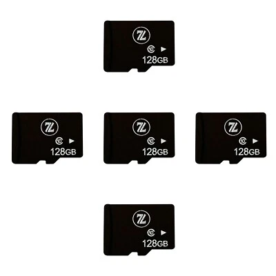 Zebra 128GB Memory Card for Micro SD. Pack of 5 - Image 1 of 4