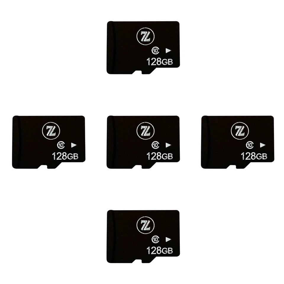 Zebra 128GB Memory Card for Micro SD. Pack of 5 - Image 1 of 4