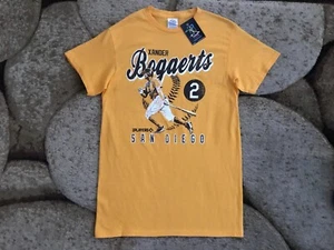 San Diego Padres Xander Bogaerts # 2 Grafik T-Shirt Herren Größe Small Gold Neu mit Etikett - Bild 1 von 2