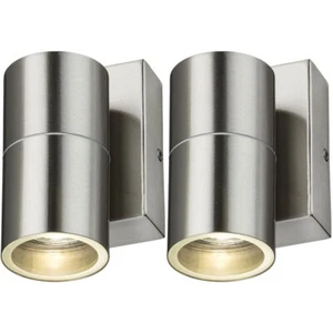 2x Photocell Sensor Garden LED Down Exterior GU10 Lamp Spot Wall Security Light - Picture 1 of 3