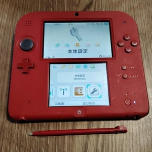 Nintendo 2DS red game console only set USED - Picture 1 of 4