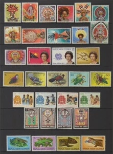 PAPUA NUEVA GUINEA (PNG) 1977-1980 GAMA DE 13 JUEGOS MEZCLA DE MUH/LHM (ID:231/D11902) - Imagen 1 de 2