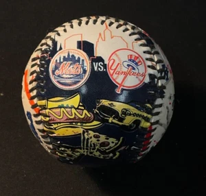 Mets vs Yankees "Only In New York" Embossed Souvenir Collectible Baseball NEW - Picture 1 of 5