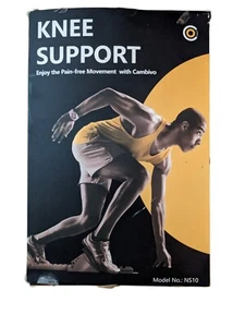 2 Pack Cambivo Knee Support Brace NS10 Support Pain Relief Black Medium Sports - Picture 1 of 2