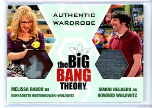 2016 The Big Bang Theory Dual Memorabilia #DM1 Melissa Rauch / Simon Helberg