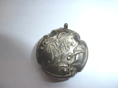  Ancien Grelot Hochet BÉBÉ ARGENT Manque Anneau Dentition - Photo 1/4