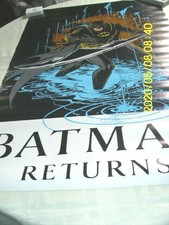 TIM BURTON BATMAN RETURNS COMIC POSTER OLP DC COMICS ORIGINAL VINTAGE 23" X 35"