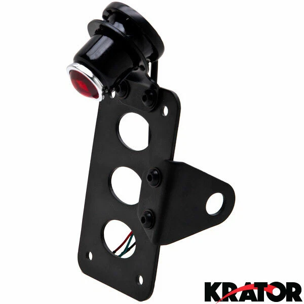 Placa de matrícula montada en eje modular negra montaje de luz horizontal o vertical Foto 1 de 4