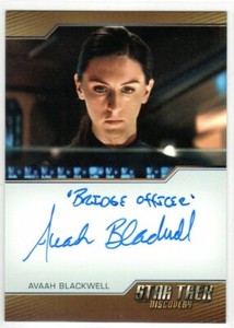 STAR TREK DISCOVERY SEASON 3 AVAAH BLACKWELL LT. INA INSCRIPTION AUTOGRAPH #3