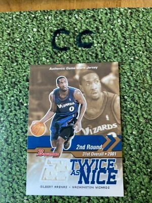 2004-05 Bowman Draft dos veces como buenos recuerdos Gilbert Arenas #TN-GA Foto 1 de 4