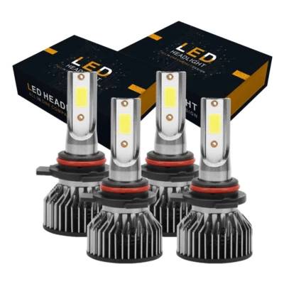 For Lincoln Mark VIII Sedan 2-Door 4.6L 1993-1996 4x LED Headlight High Low Bulb - Image 1 of 4