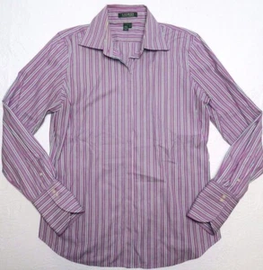 RALPH LAUREN Hemd Damen Gr. LARGE Langarm gestreift Button Down (gp24) - Bild 1 von 7