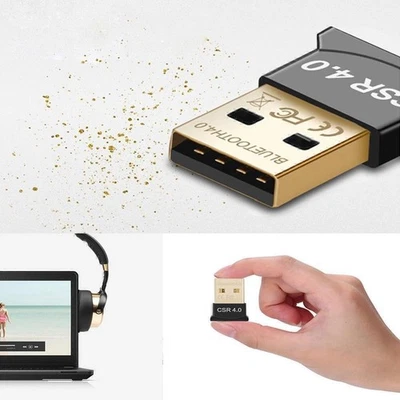 Dongle Adapter Bluetooth 4.0 BT 4.0 USB 2.0 CSR 4.0 for PC LAPTOP WIN XP 7 8 10 - Image 1 of 4