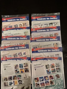 USPS CELEBRA IL SECOLO 3182-3191 SET 10 FOGLI FRANCOBOLLI 1900 - 90 - Sigillati - Foto 1 di 11