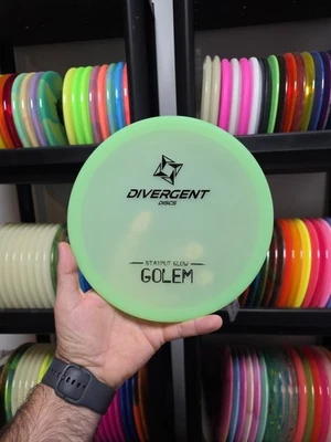 Divergent Discs Stayput GLOW Golem 170-172G Flexible Approach Disc Golf Disc - Image 1 of 2