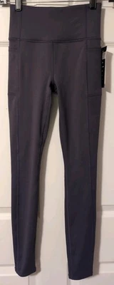 SKECHERS 女士 GO WALK 高腰 2 EXT POCKETS 裤子(深紫色,XS)全新带标签 — 第 1/4 张图片