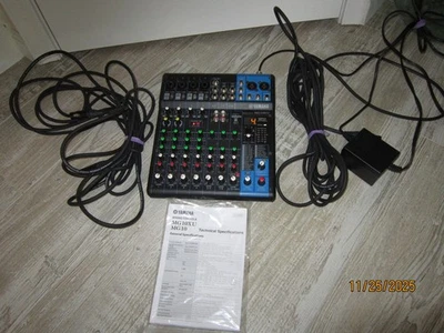 Yahama MG10XU 10 Channel Mixer, USB, With Power Supply, Cables & Manual Tested - Image 1 of 4