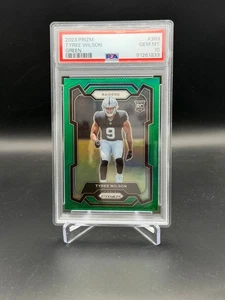 2023 Panini Prizm - Rookies Tyree Wilson #363 Green Prizm (RC) PSA 10 POP 1 - Picture 1 of 3