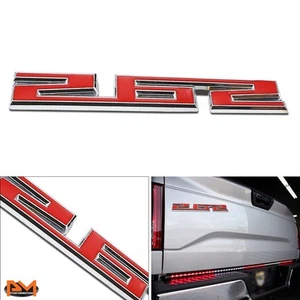 "262" Polished Metal 3D Decal Red&Silver Emblem Sticker For Chevrolet Pickup - Picture 1 of 2