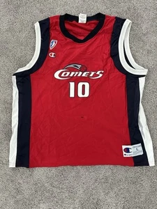 KIM PERROT Houston Comets Champion Red Jersey WNBA Large RARE, Swoopes, Thompson - Picture 1 of 5