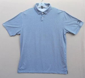 Anderson Ord Shirt Herren Erwachsene Extra Large blau Fischmuster Golf Polo - Bild 1 von 17