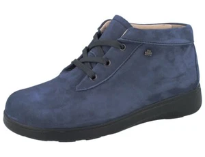 FINN COMFORT Spa Damen Halbschuhe Schnürschuh knöchelhoch blau royal Nabukleder - Bild 1 von 1