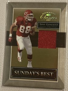 2007 Donruss Classic Sunday's Best Tony Gonzales Jersey Card #SB-9 S#'d 41/250