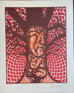 Hermoso árbol de fertilidad mini estampado artístico de ópalo 2010. Firmado por Jermaine Rogers - Imagen 1 de 1