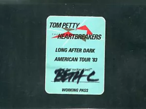 Tom Petty & The Heartbreakers - Long After Dark American Tour '83 - pass raso - Foto 1 di 1