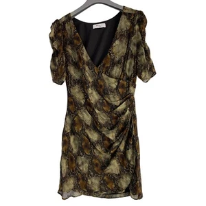 Bailey/44 womens mini chiffon animal print dress wrap Size Small 4 NWOT 6076 - Picture 1 of 10