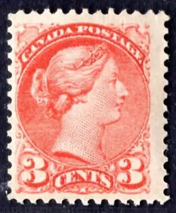 CANADA 1870 SCOTT #37 ORIGINAL GUM MINT NEVER-HINGED - Picture 1 of 2