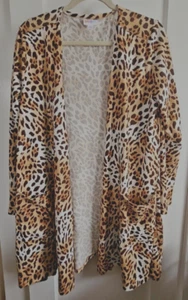 Lularoe Mujer Animal Print Cárdigan Suéter Talla Grande con Bolsillos - Imagen 1 de 9