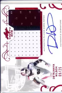 derunnya wilson rookie draft auto jersey patch mississippi state 3C college 9/25 - Picture 1 of 1