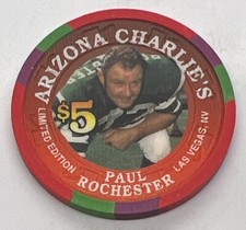 ARIZONA CHARLIE'S Boulder East CASINO $5 CHIP LAS VEGAS NV Paul Rochester 1996