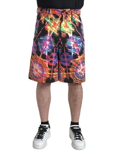 DOLCE & GABBANA Shorts Multicolor Printed Cotton Men Bermuda IT46/W32/S 1130usd - Picture 1 of 7