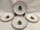 Cuthbertson, American Christmas Tree, 4 saucers, made in China, 6”