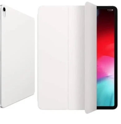 APPLE GENUINE SMART FOLIO FOR IPAD PRO 12.9" 3RD GEN 2018 - WHITE FRONT & BACK - Image 1 of 4