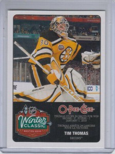 10/11 OPC Boston Bruins Tim Thomas Winter Classic card #WC-16
