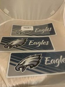 3 CT. Philadelphia Eagles Magnets: 9.75” x 4” NEW - Picture 1 of 7