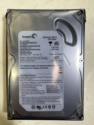 ST3160212A, 9BD012-304, 3.AAJ, TK, 9LS1, SEAGATE SATA 160GB - Image 1 of 4