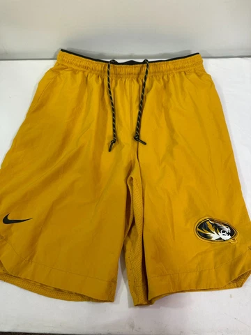 Nike Missouri Mizzou Tigers Dri Fit Shorts Size Large L Gold Mens Cover