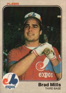 1983 Fleer Baseball #288 - Brad Mills - Montreal Expos  83-1001 - Picture 1 of 2