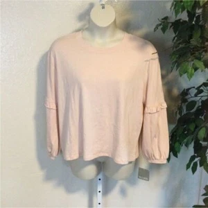 Falls Creek Langarmshirt Damengröße 1X Farbe pfirsichrosa Rundhalsausschnitt - Bild 1 von 10