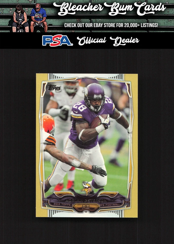 2014 Topps 51 Adrian Peterson Gold /2014 - Image 1 of 2